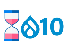 Drupal 10 and timer illustration